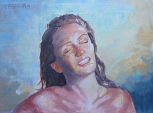 “Che apre i cuori, come ogni Venere” – olio su pannello telato (30×40)